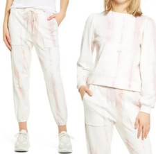 Nordstrom Codexmode Tie Dye Sweatsuit Sweatshirt Joggers Pink White Size Small
