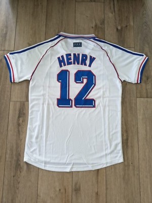Retro Thierry Henry Frankreich WM 1998 Fußball Trikot Größe XL