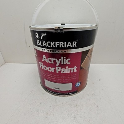 Blackfriar Acryl Bodenfarbe weiß 2,5L Profi Innen Außen Ref74