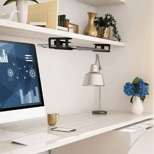 Anti-Scratch Under Desk Shelf Metal Laptop Under Desk Under Desk Mount Office - Afbeelding 3 van 6