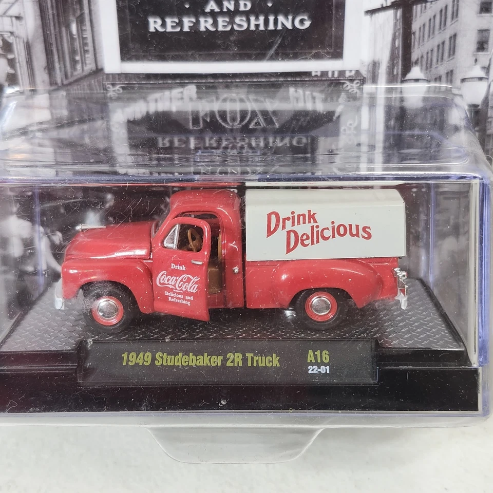 M2 Machines Coca Cola 1949 Studebaker 2R Truck 1/64 Toy Vehicle NEW - Image 2 of 4