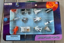 Safari Ltd. ADVENTURES IN SPACE Rocket ASTRONAUT Chimp SPACE SHUTTLE Moon Rover