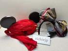 Tokyo Disney Limited Minnie Ears Headband Hat Cap Set of 2 Pirates of Caribbean