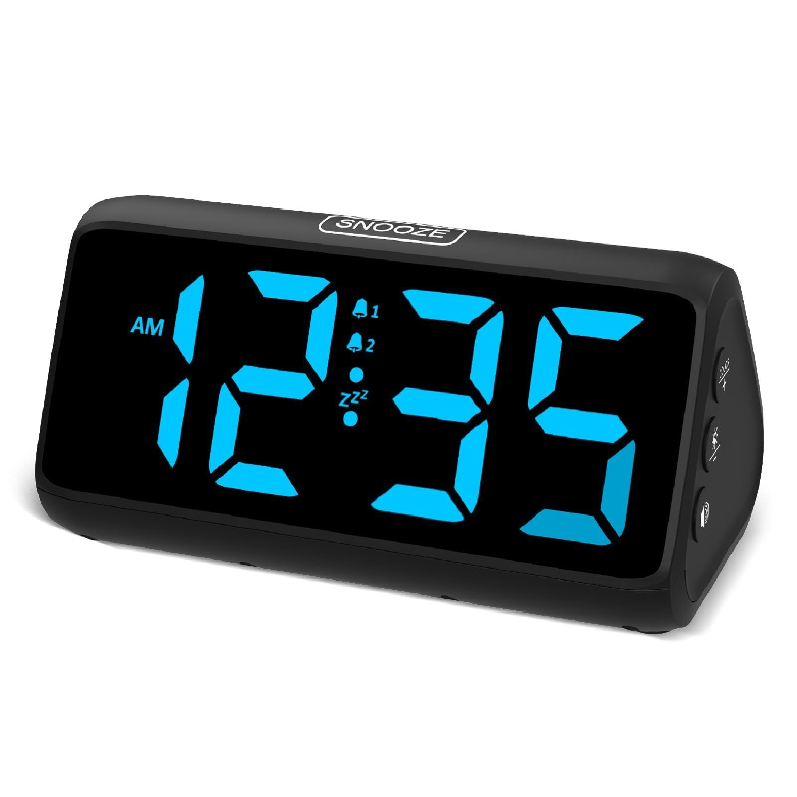 S For Bedrooms, Loud Alarm Clock With Dual Alarms, Bold Di..