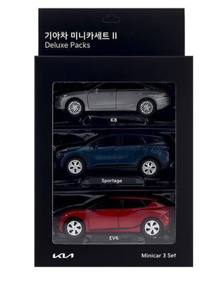 ヒュンダイ　キア　ミニカーセット Official Kia Diecast Minicar 3 Set K8 EV6 Sportage Model Car Toy