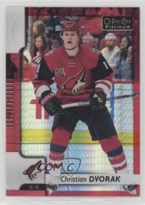 2017-18 O-Pee-Chee Platinum Red Prism 14/199 Christian Dvorak #87 03th
