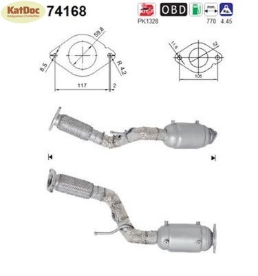  Katalysator Nissan Qashqai 1.6 DIG-T, 120kW, Euro 6