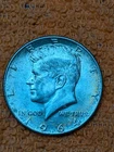 1964 Kennedy Silver Half Dollar Lightly Toned Grade not known