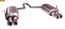 FOX Duplex Racinganlage ab Kat. je 2x90mm mit Stoßstangenausschnitt BMW E38