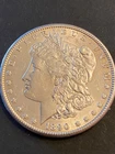 1890 S morgan silver dollar AU