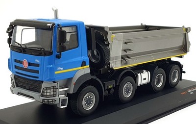 Ixo 1/43 Scale TRU040.22 - 2016 Tatra Phoenix Euro 6 8x8 (Tipper) - Blue/Grey