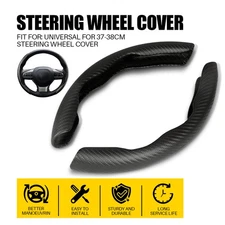 Non-Slip Car Steering Wheel Booster Cover Fiber Universal Carbon Accessories USA