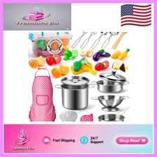 Durable 26PCS Kitchen Toys for Kids: Cooking Set with Safe, Non-Toxic Materials