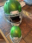 Russell Wilson Seahawks Full Size AND Mini Signed Replica Helmet verified