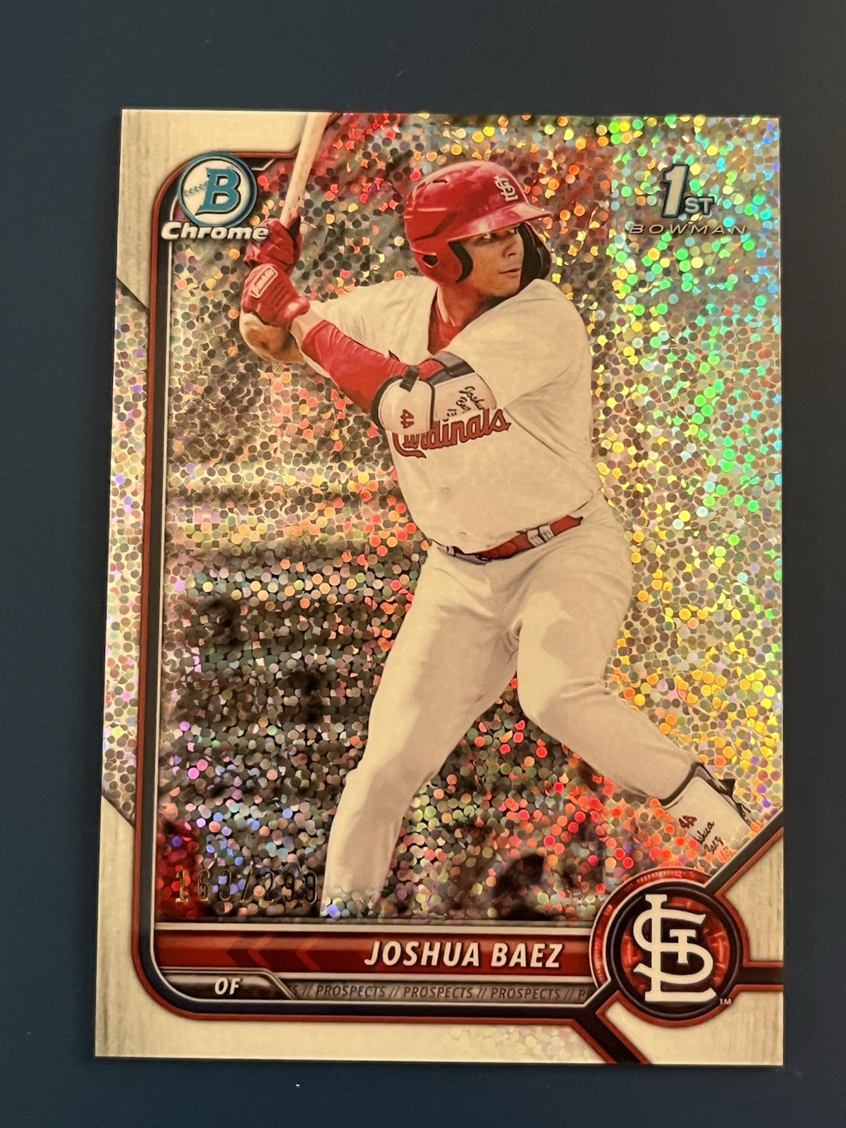2022 Bowman Chrome Joshua Baez 1st Bowman Speckle Refractor /299 BCP-112