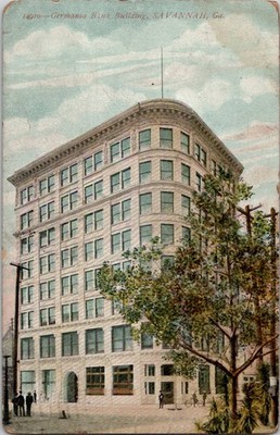 Germania Bank Building, Savannah Georgia GA Vintage Postcard Wpc11