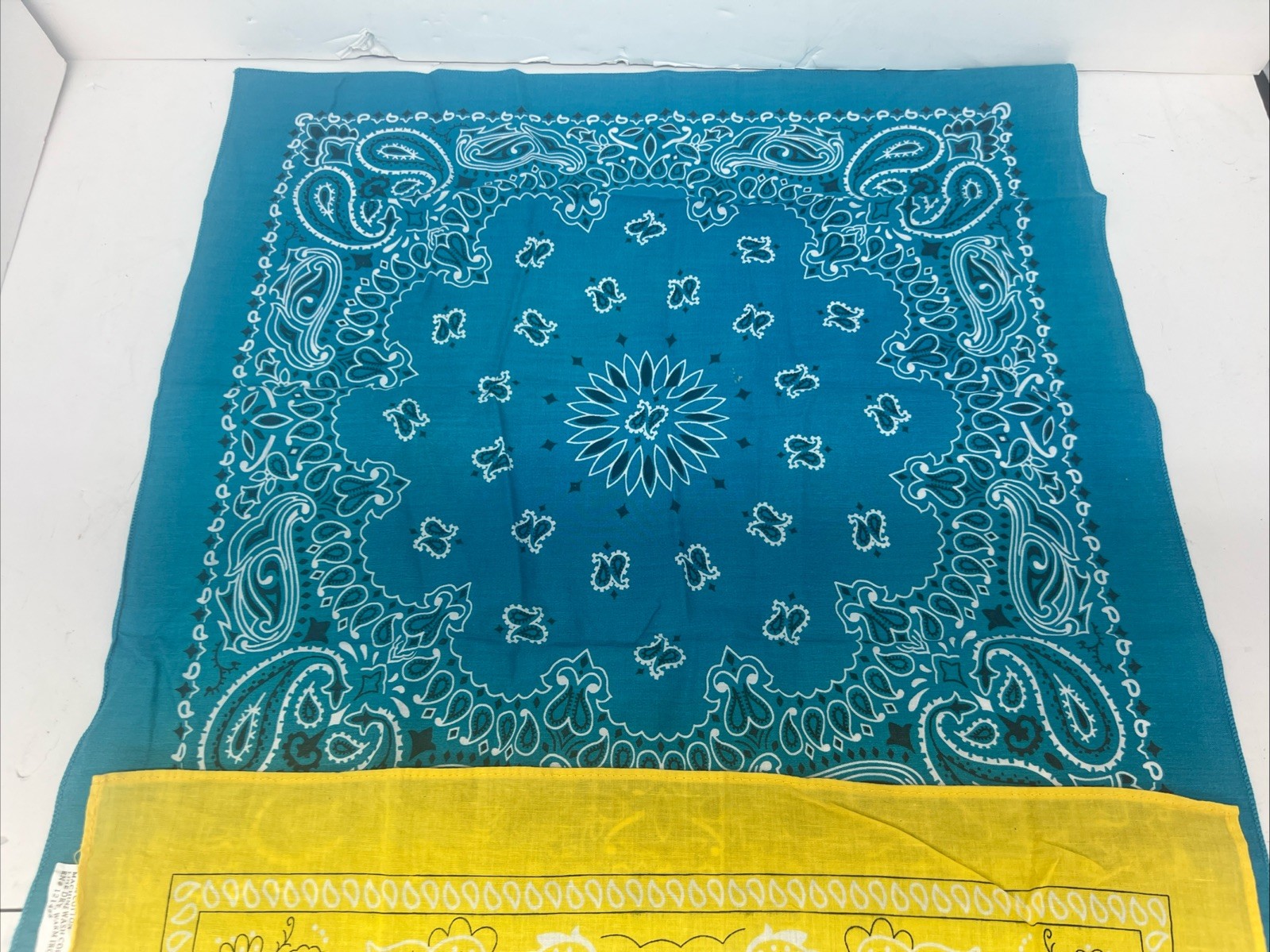 Lot Of 7 Vintage Bandanas Mix Colors And Different Brands 