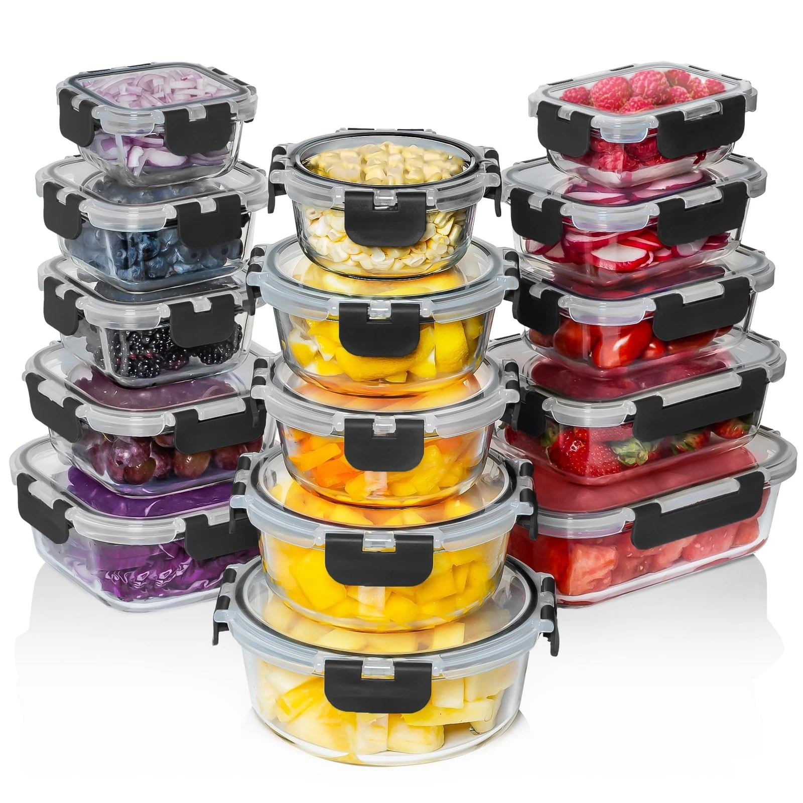 Razab 30 PC Glass Food Storage Containers with Lids - Reusable Glass Meal Pre...
Opens in a new wind