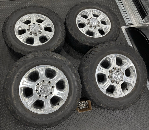Ram 18" 2500 3500 OEM Polished Wheels Tires Rims Laramie Limited Dodge TPMS 2692