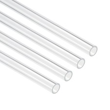 4 Pcs 8mm ID 10mm OD 10" Rigid Acrylic Pipe for DIY Round Tube Clear