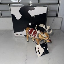 Statuina in resina mucca sfilata "Moodolph" #9147 vintage ritirata 2002 