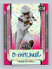 2021 Leaf Osirus Mitchell Metal Draft Auto Rookie RC Pink /25