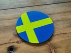 Set of 3 Sweden Coasters – Scandinavian Style Drink Mats Table Protectors