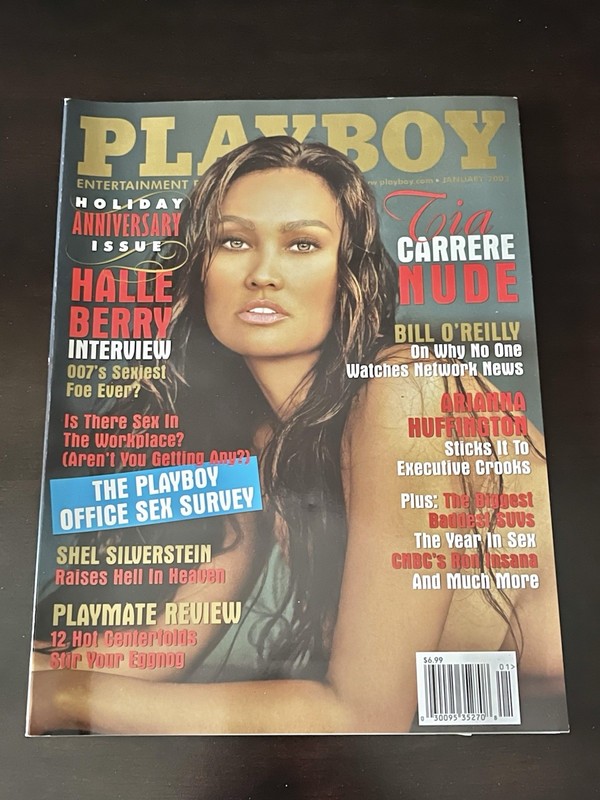 2003 Playboy January Magazine Holiday Tia Carrere Centerfold Intact Collectible