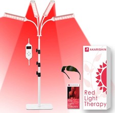 Red Light Therapy Lamp with Adjustable Stand, Timer, Height, Brightness - 660nm