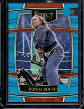 2022 RONDA ROUSEY /299 Numbered Card Panini Select WWE Light Blue Prizm Holo