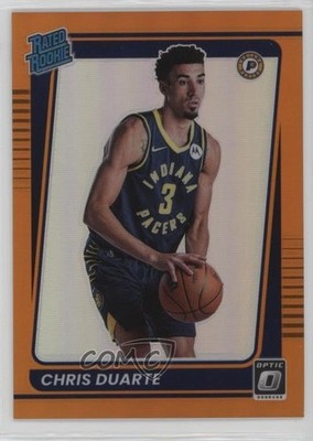 2021 Panini Donruss Optic Rated Orange Prizm 92/199 Chris Duarte Rookie RC 0e9i