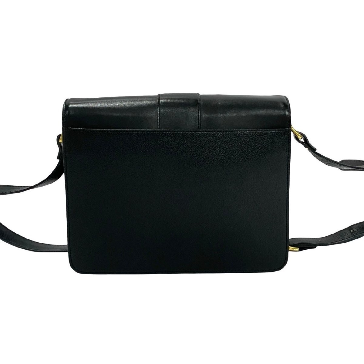 YVES SAINT LAURENT borsa a tracolla vintage in pelle nera vera pelle autentica