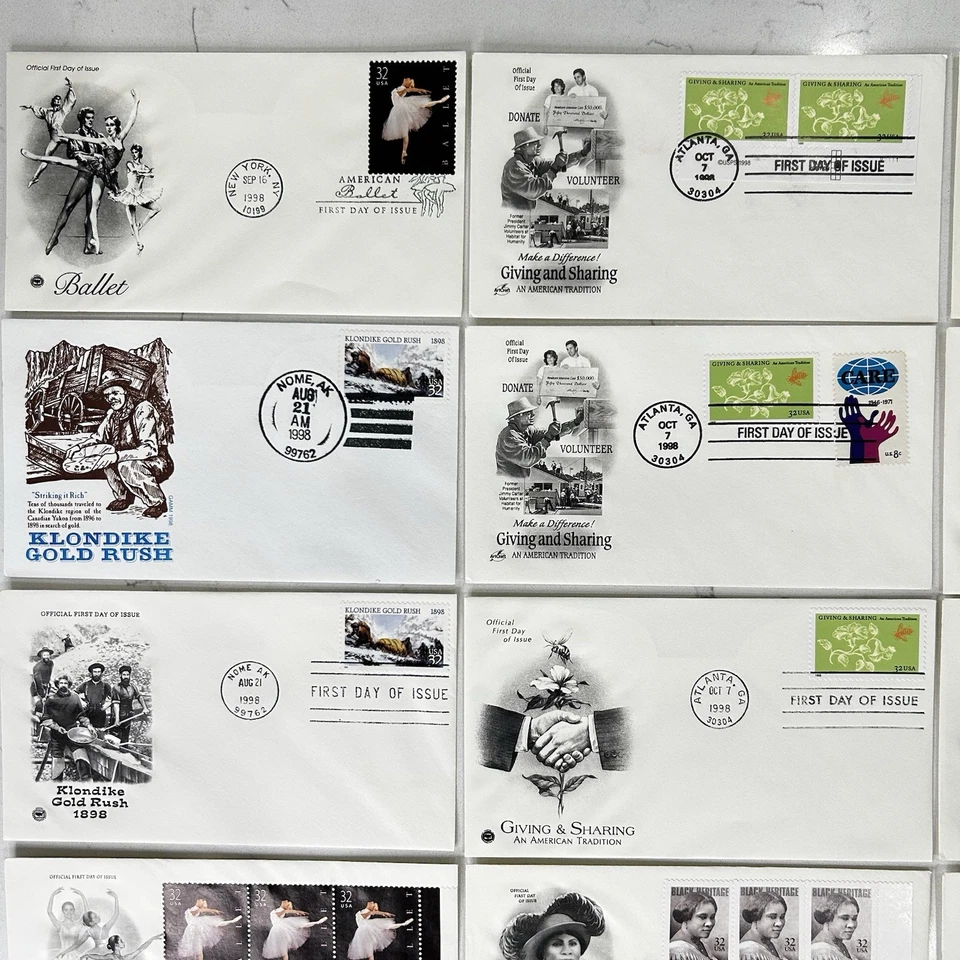 15 First Day of Issue Postal Covers Historic FDC 1996-98 Culture Lot #22 - Image 2 of 4