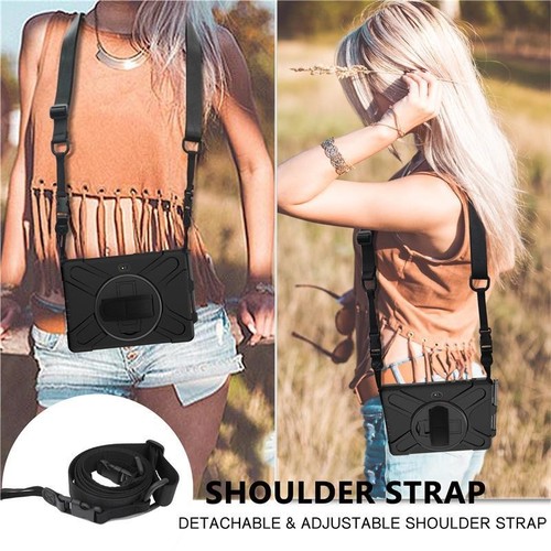 Stand Case For Samsung Tab Active 2 3 Pro / 4 Pro / Rugged Hand Shoulder Strap - Picture 18 of 55