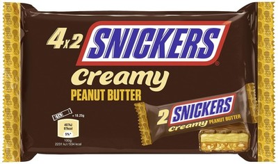 Creamy Peanut Butter Milchschokolade gefüllt mit Karamell und Erdnüssen Packu...