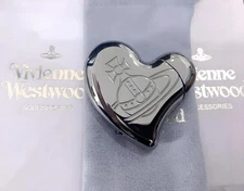 Vivienne Westwood Orb Heart Lighter Electronic Gas Lighters Gunmetal With Box