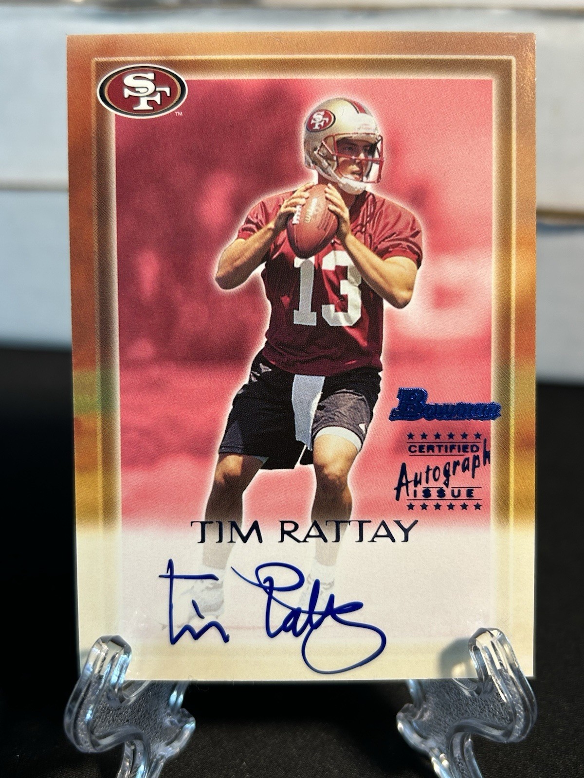 Tim Rattay Bowman Certified Autograph Blue #TR Certified Autograph