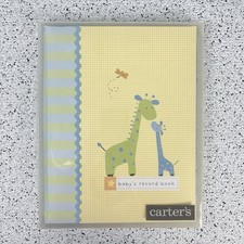 Vintage 2004 Carter's Giraffe Unisex Baby's Record Book Memory Album