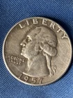 1957-D Washington Quarter Silver 25C Circulated Business Strike Uncertified 120