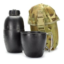 Original Britische Armee Feldflasche Becher Osprey MK IV Tasche Schwarz