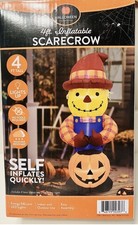 Scarecrow Inflatable 4 FT W/ LED Lights Halloween Yard Decor New In Box