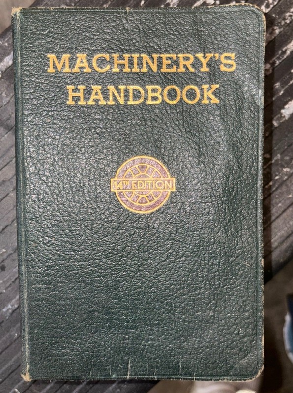 The Industrial Press Machinery’s Handbook 14th Ed Hardcover 1939