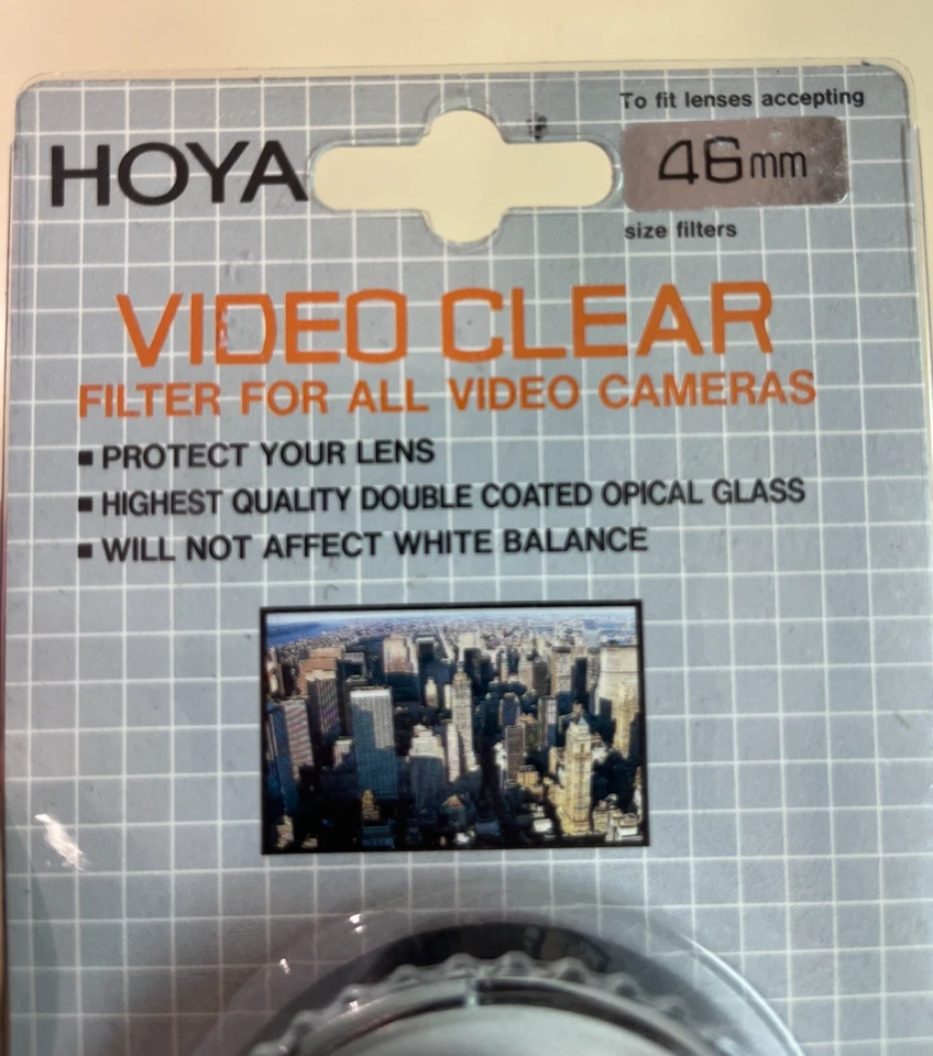 New Old Stock - Hoya Video Clear Filter for Video Cameras 46mm Protective Case - Image 3 of 4