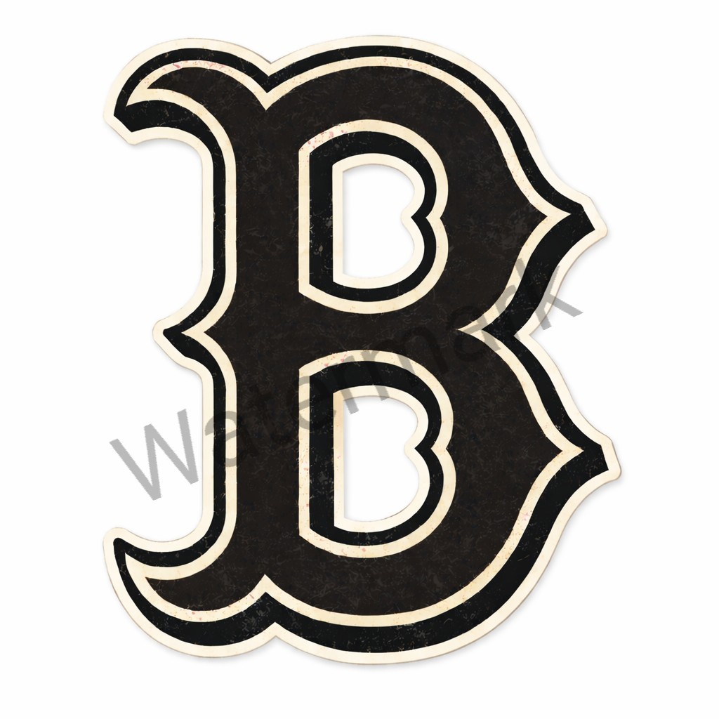Boston Vintage Baseball Black Stealth Vinyl Car Truck Laptop