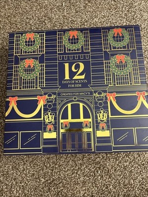 Macys Men s Cologne Advent Calendar 12 Designer Bottles + Beard Balm Fragrance