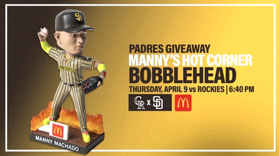 マチャド　ボブルヘッド　パドレス　Machado MLB マニー マチャド ボブルヘッド パドレス - メルカリ 記念グッズ