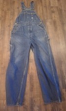 Vintage 50  s Lee Men's Jeans Sanforized Jelt Denim Overalls USA Size 34x29