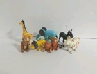 8 Vintage Fisher Price Little People Zoo Farm Animals Elephant Lion Bear Monkey