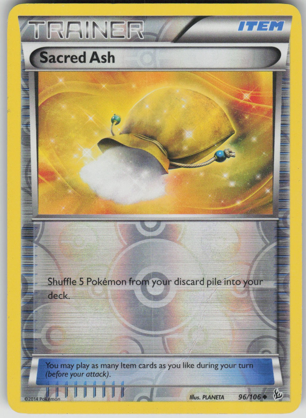 Pokemon TCG Sacred Ash Uncommon Reverse Holo XY - Flashfire 96/106