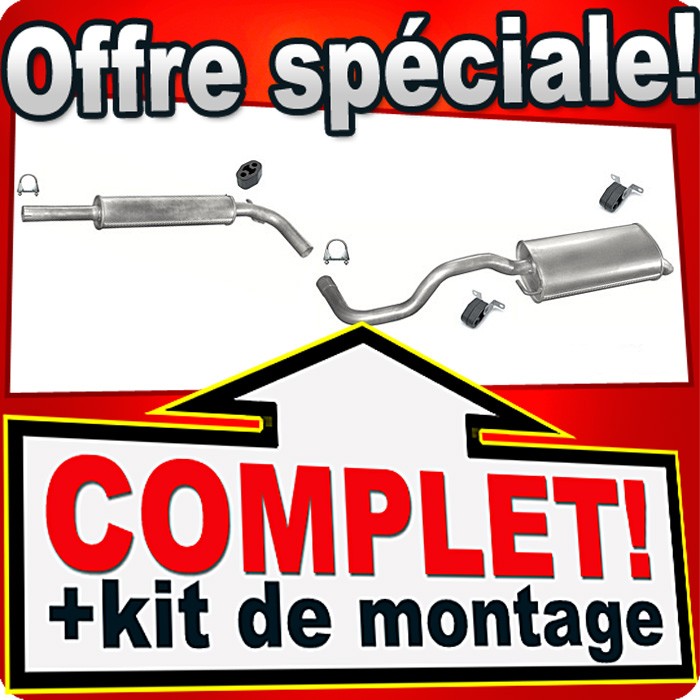 Silencieux SEAT IBIZA 2 1.6 moteur AEE résistant pour supprimer les bruits d'échappement